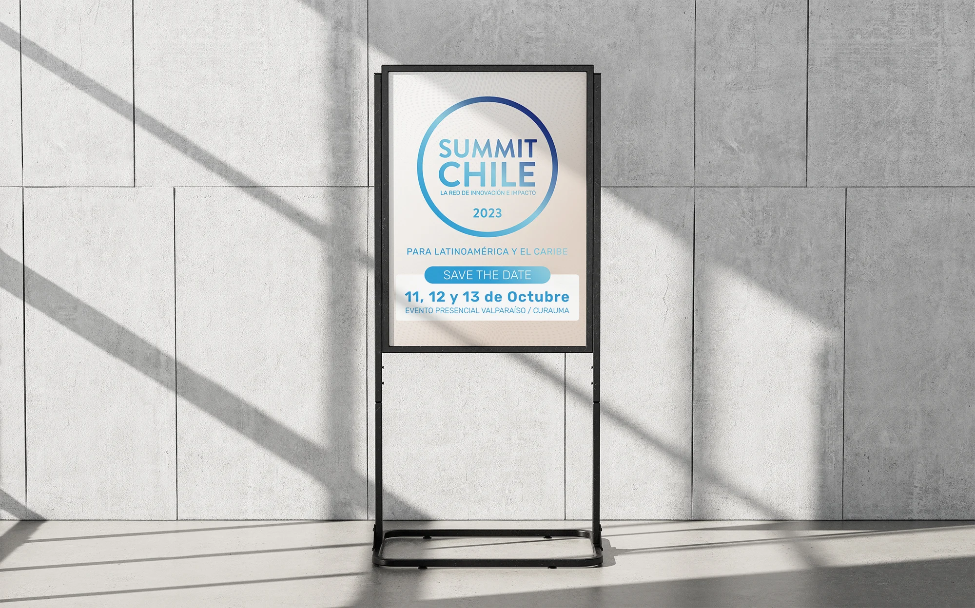 Logotipo oficial del evento Summit Chile 2023
