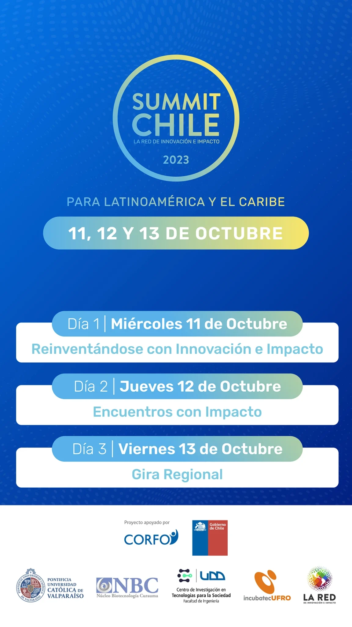 Contenido gráfico redes sociales evento innovación