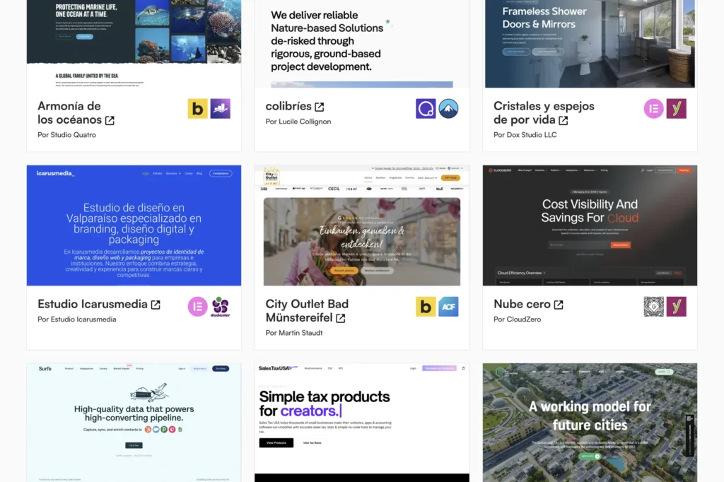 Sitio web destacado de Icarusmedia en WebGuruAwards y WP Made