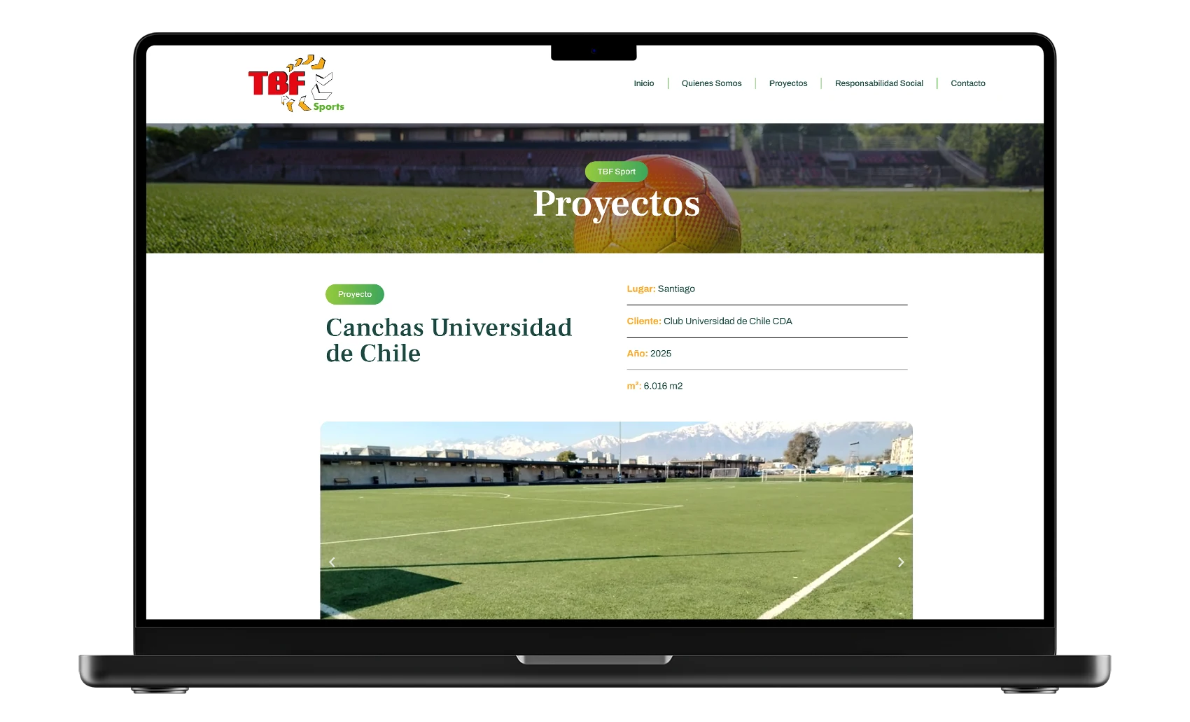 formulario contacto tbf sport web diseño ux conversion